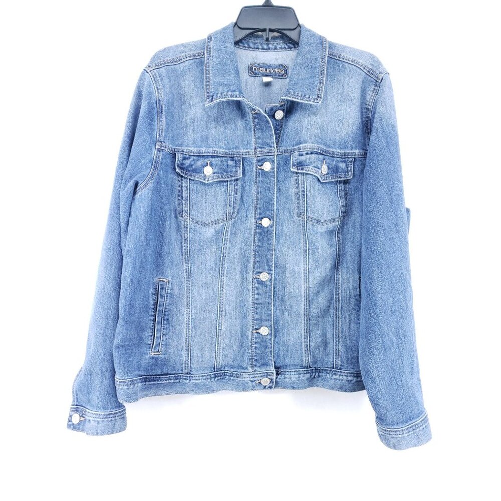 Maurices Denim Trucker Jacket Women's Size 2 Stretch